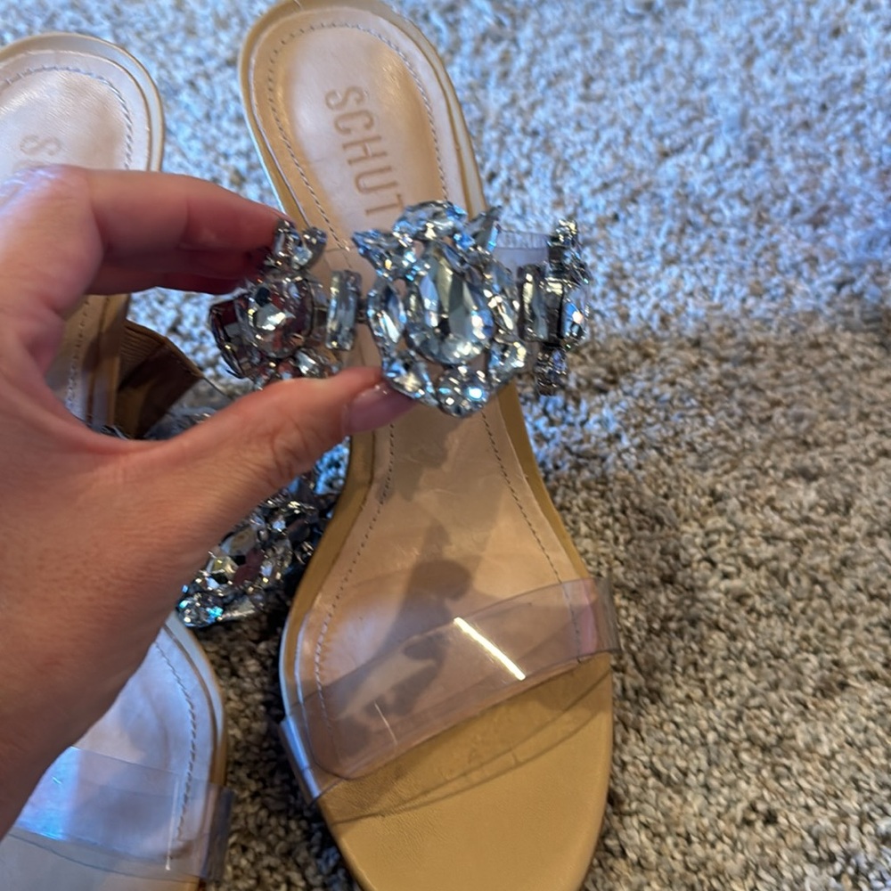 SCHUTZ jeweled heels
